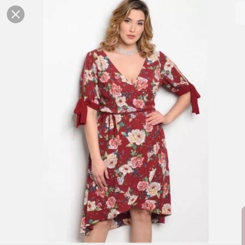 Wrap floral Dress